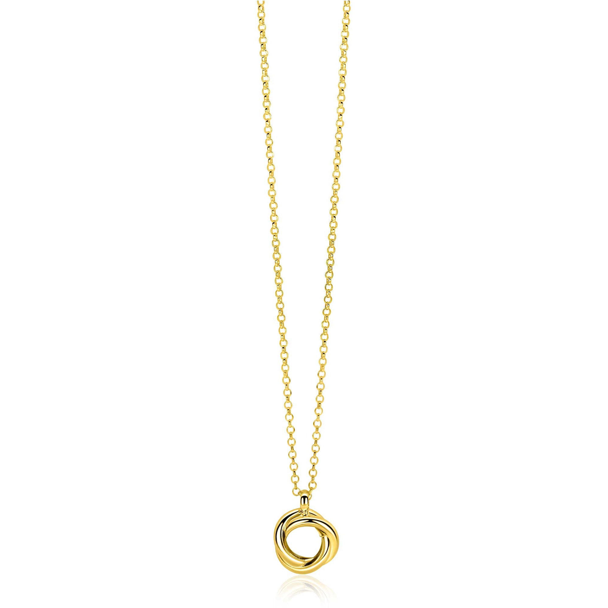 ZINZI Verguld Zilveren Ketting ZIC2890G - ZIC2890G