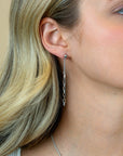 ZINZI zilveren multi-look oorstekers met bungelende paperclip schakels 65mm ZIO2709 - PansiteNederland.nl