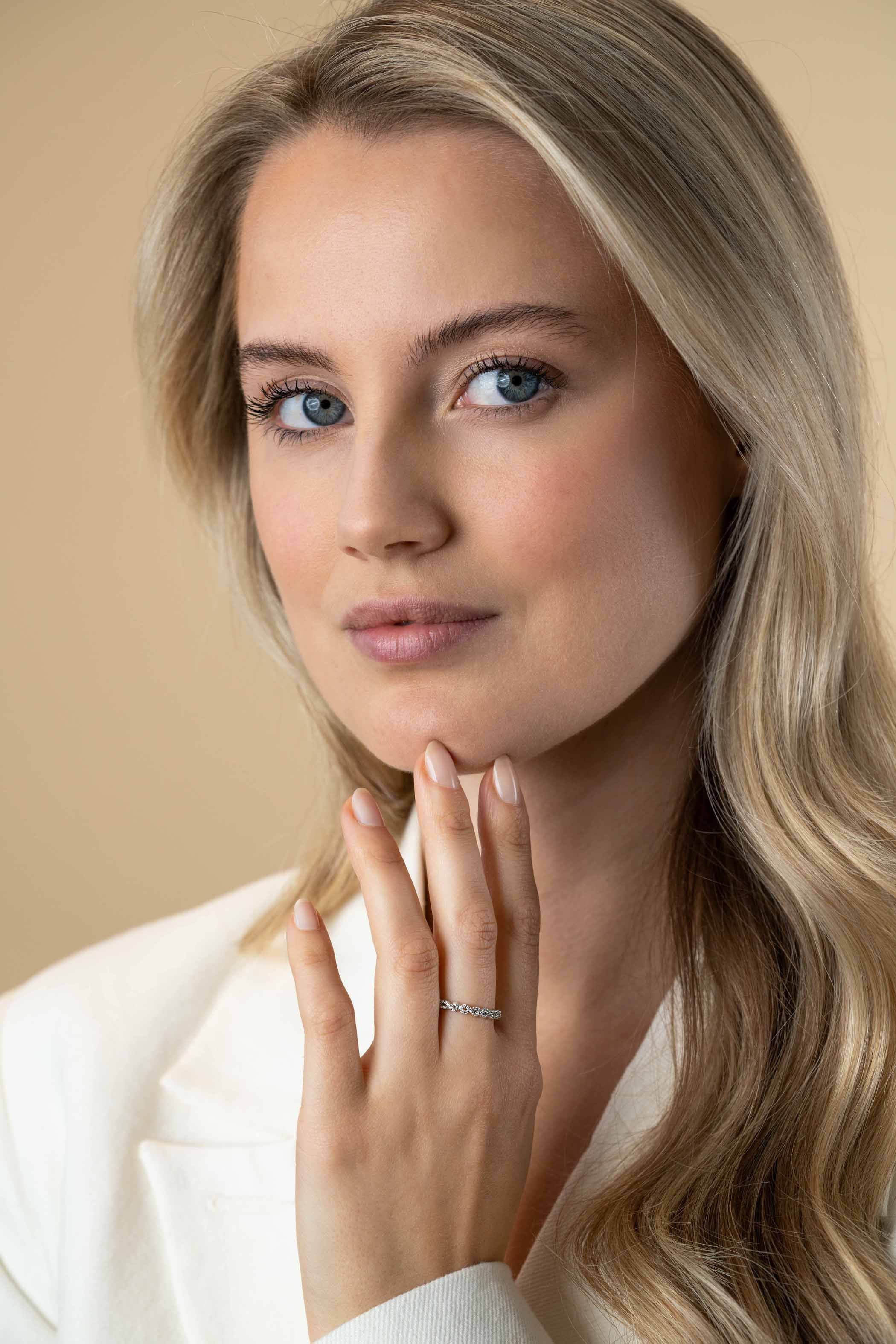 ZINZI Zilveren Ring met Witte Zirkonia - ZIR2500Z