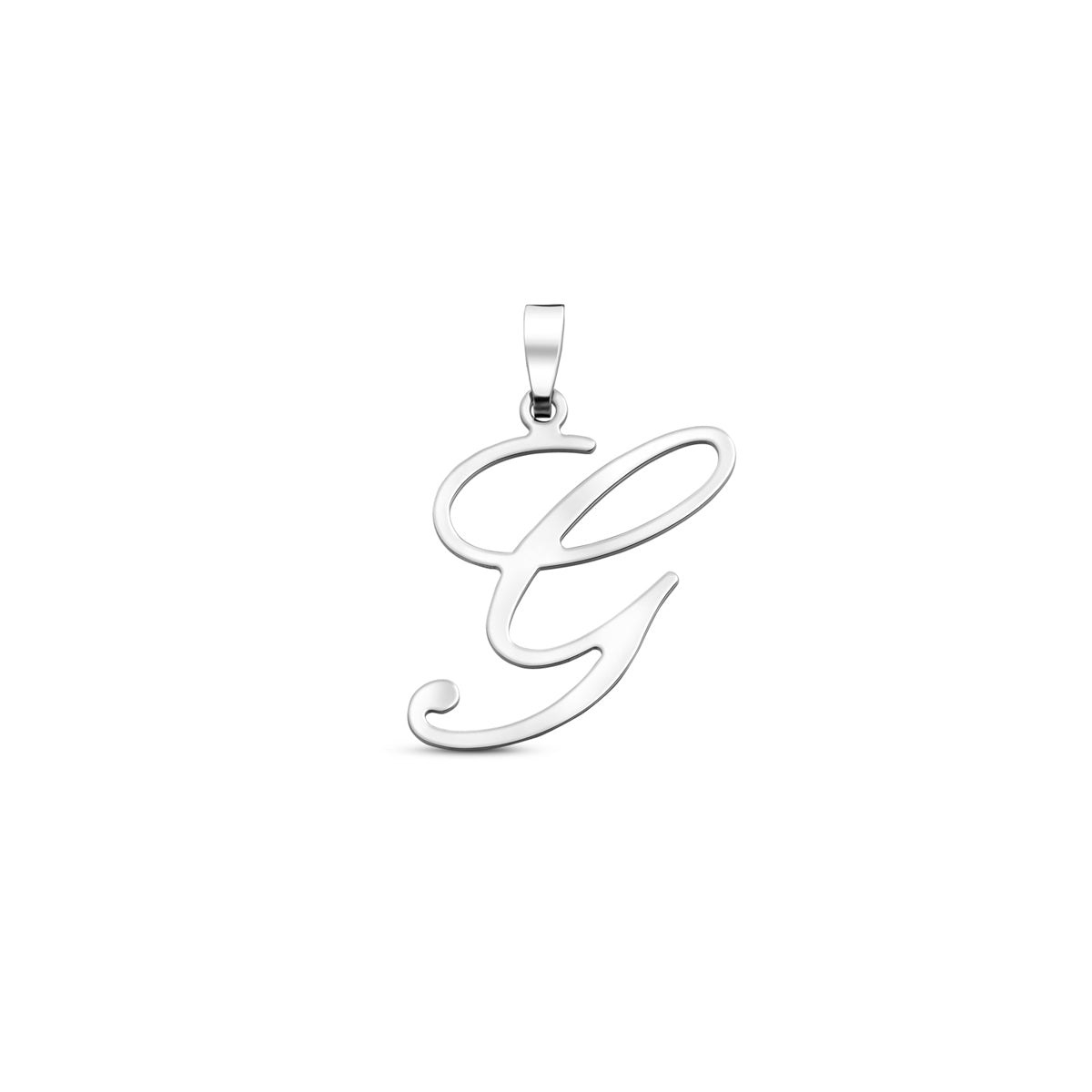 Hanger sierletter G 21 mm zilver #Letter_G
