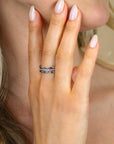 ZINZI zilveren multi-look ring (6mm breed) 3 banen met witte zirkonia ZIR2730 - PansiteNederland.nl