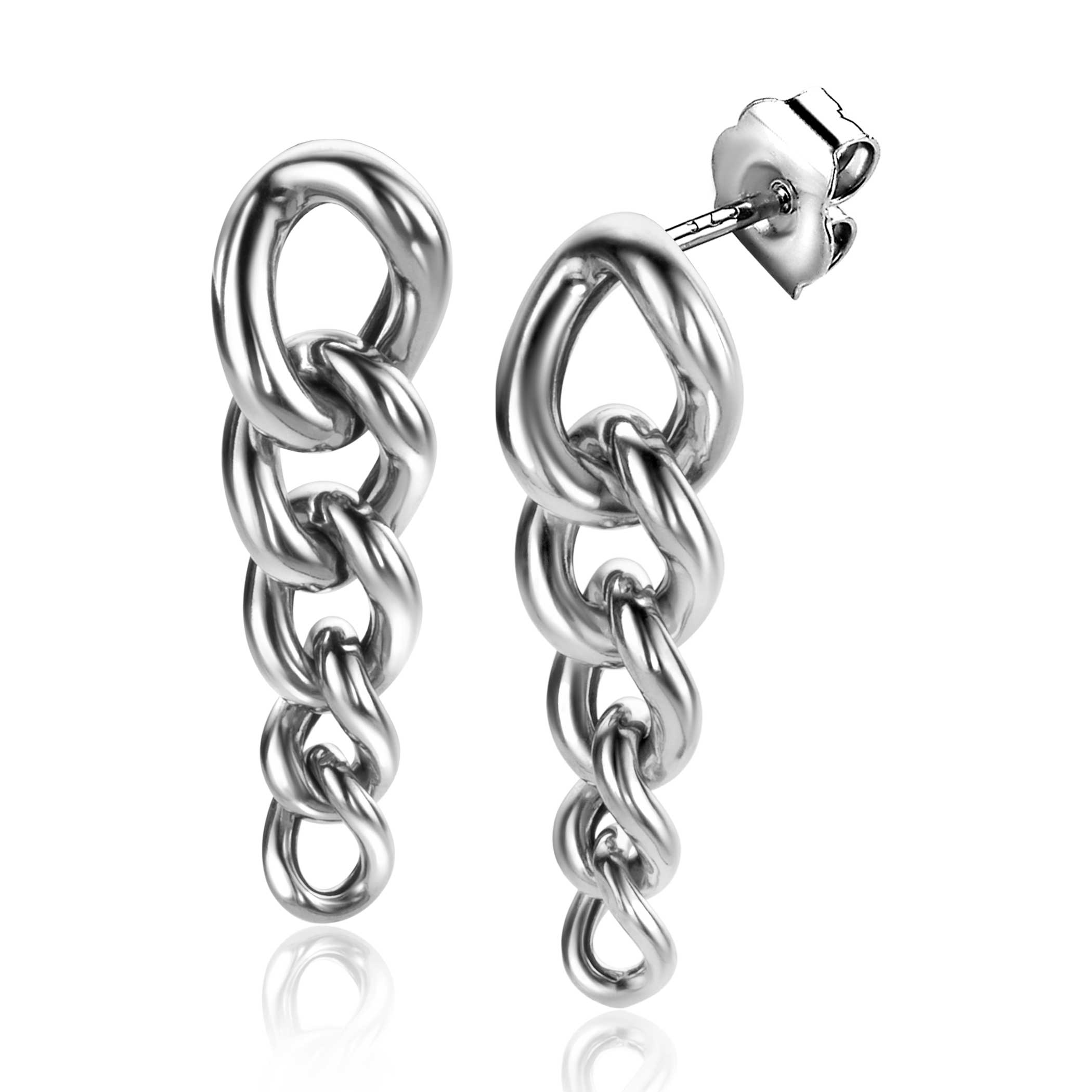ZINZI Zilveren Oorbellen 33mm - ZIO2309