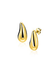 ZINZI gold plated zilveren oorstekers druppelvorm 8,5mm ZIO2719G - PansiteNederland.nl