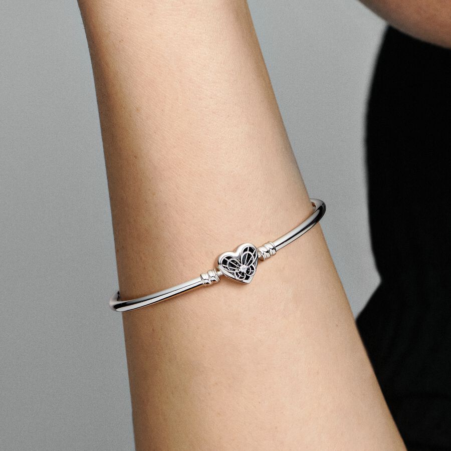 Pandora Moments Heart & Butterfly Bangle 592593C01