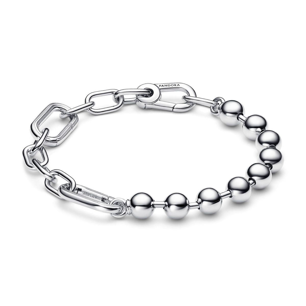 Pandora ME metalen beads & schakelarmband zilver