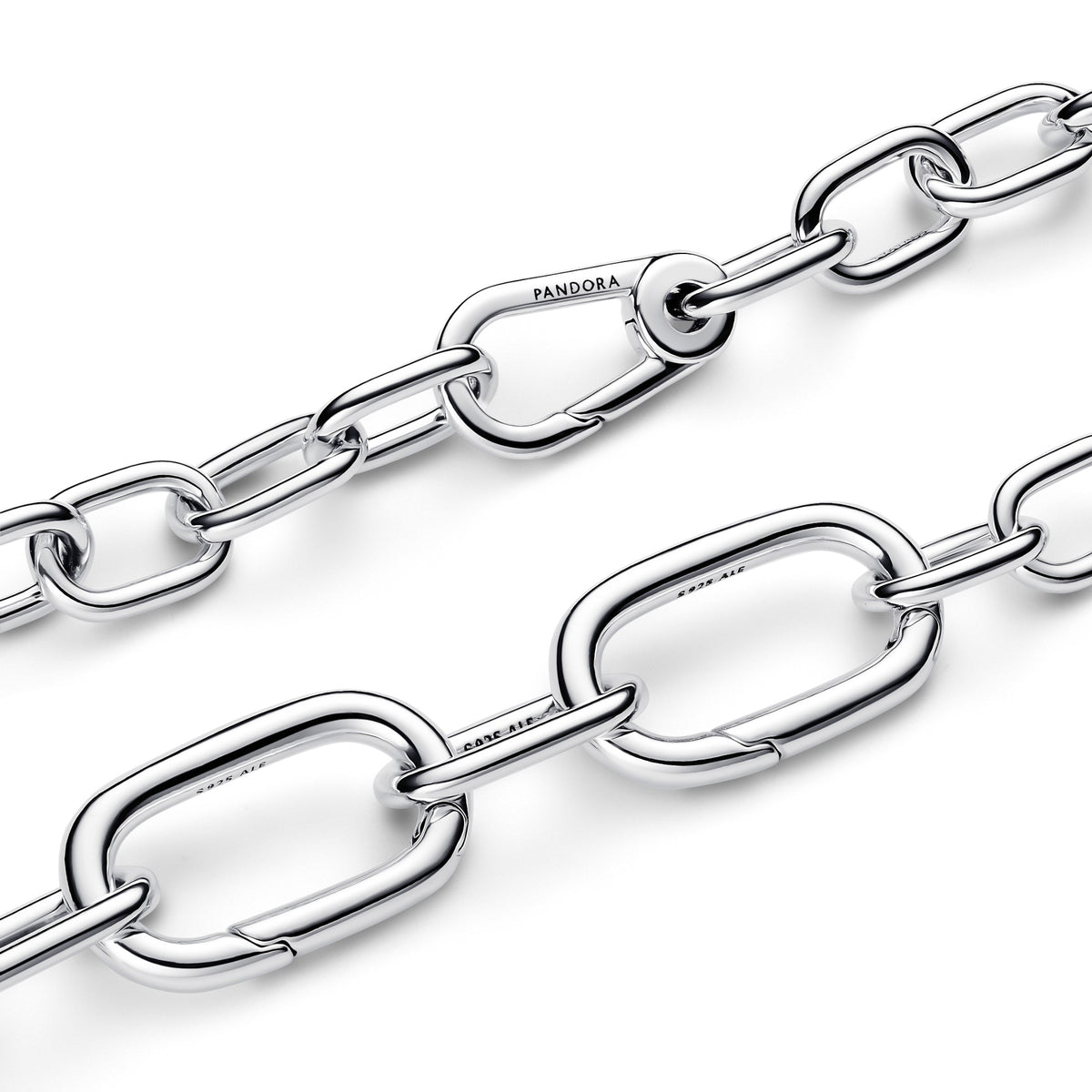 Pandora Schakelarmband met grote schakels zilver 593854C00