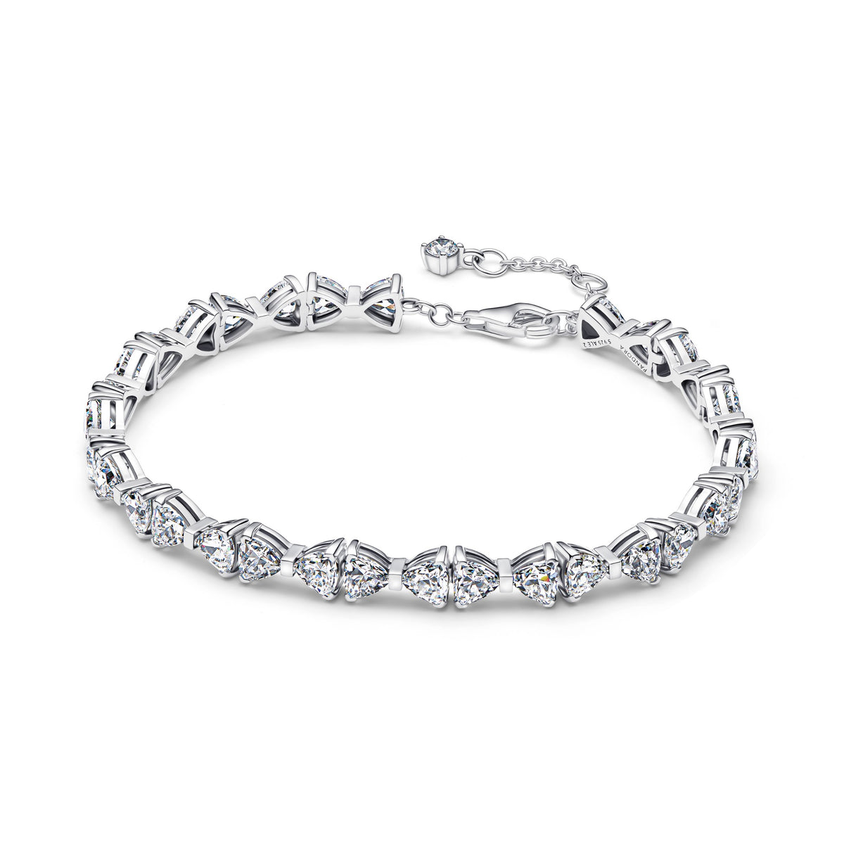 Pandora Schakelarmband met strikje zilver
