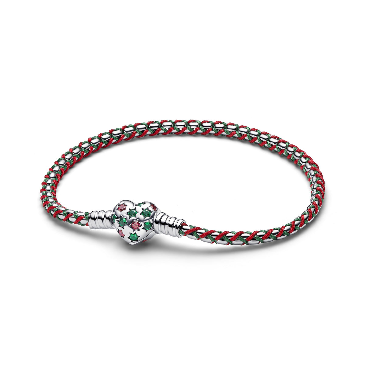 Pandora Pepermunt Koord Box Chain Armband zilver
