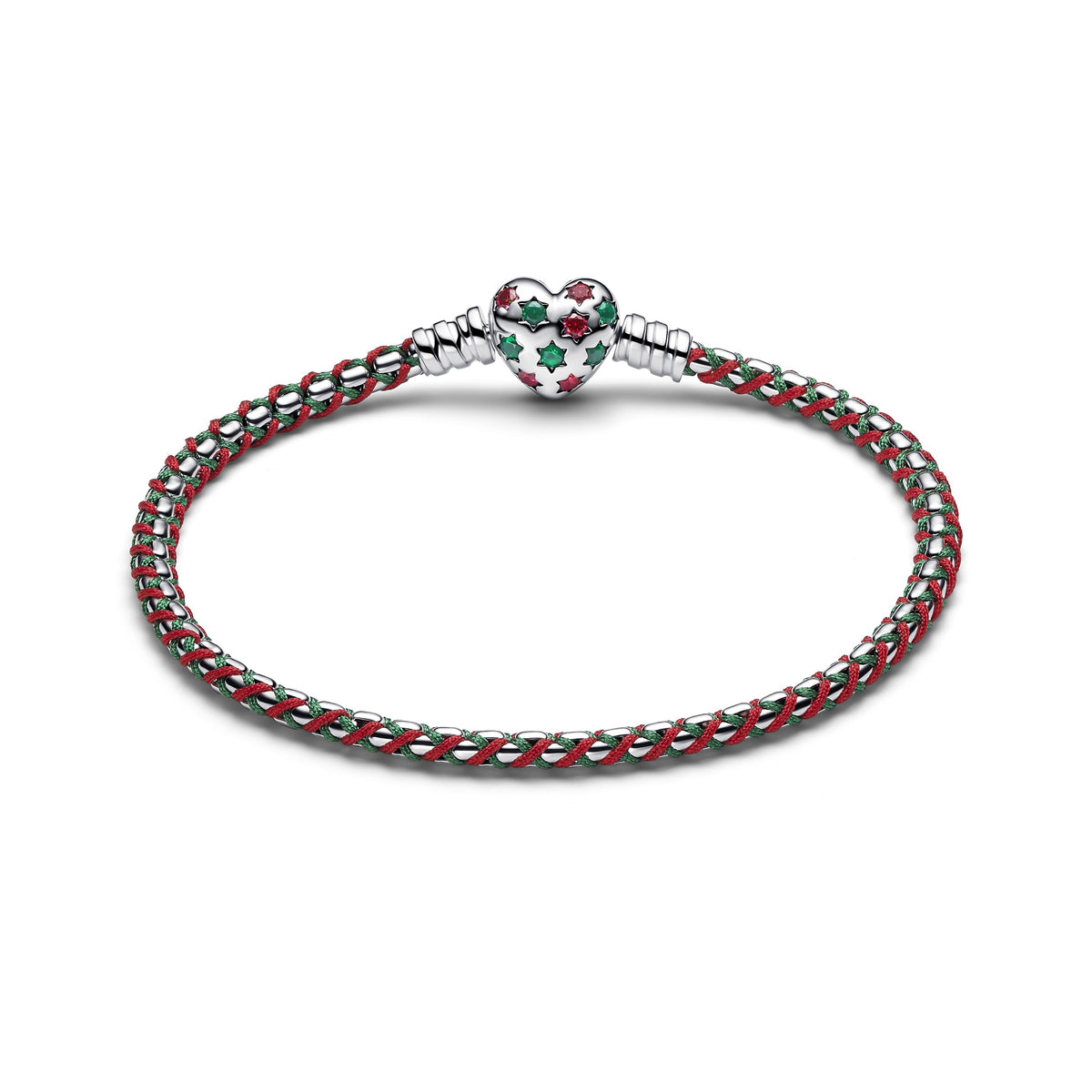 Pandora Pepermunt Koord Box Chain Armband zilver