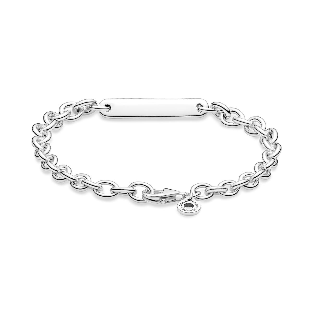 Pandora Schakelarmband met Graveerbare Balk zilver 599523C00