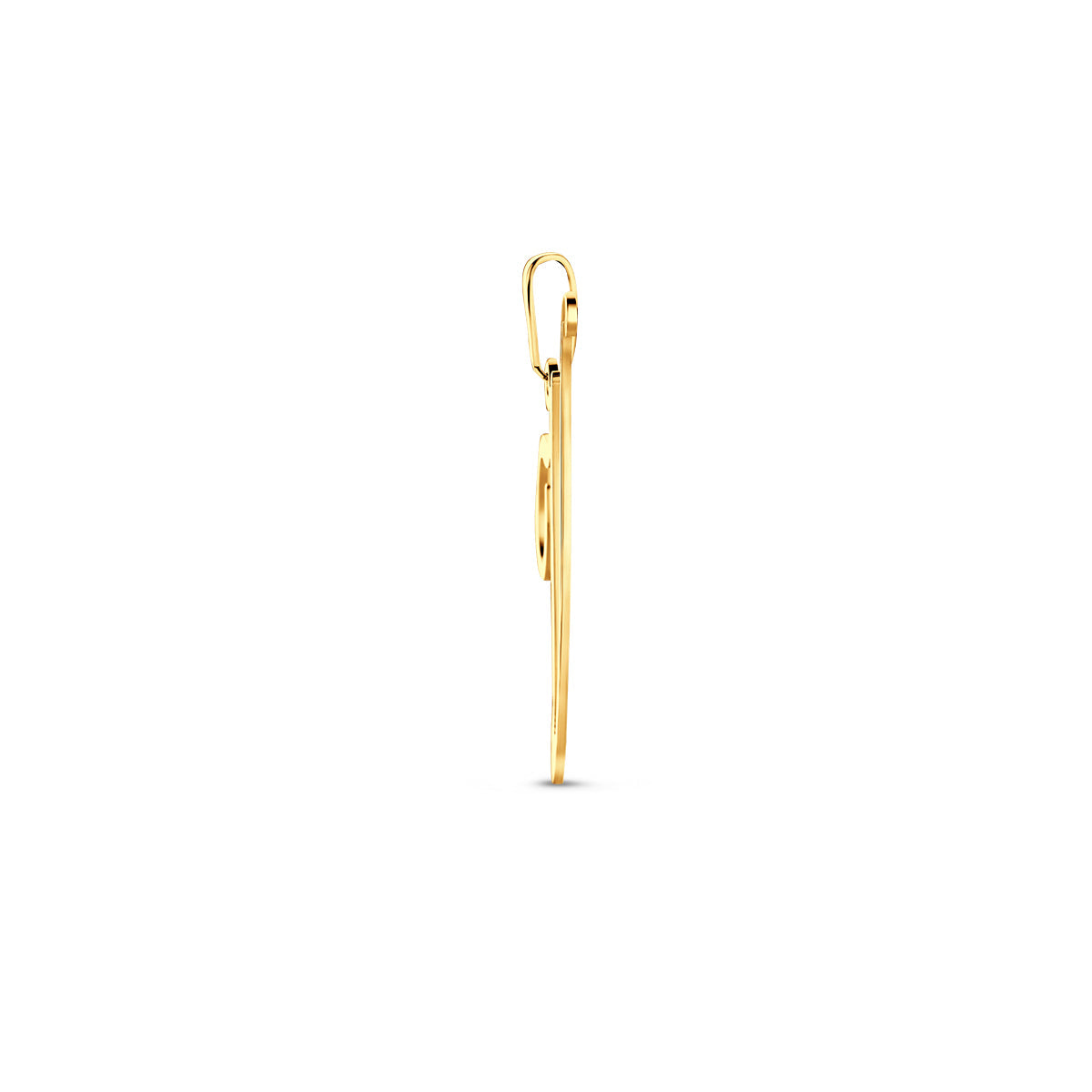 Hanger sierletter V 27 mm 14K geelgoud #Letter_V
