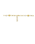 14K geelgoud collier bolletjes en parels 42 + 3 cm poli/mat 4030088 - PansiteNederland.nl