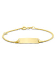 14K geelgouden graveerarmband plaat 5,0 mm 11 - 13 cm - 4034387