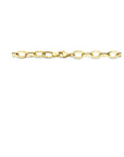 14K geelgoud collier paperclip vierkante buis 5,5 mm 45 cm 4027296 - PansiteNederland.nl