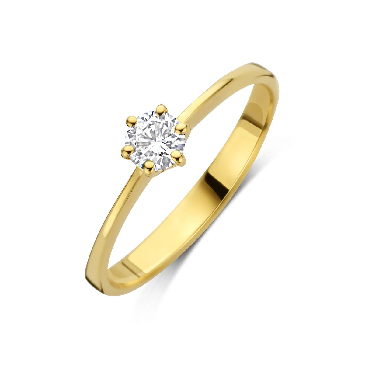 Fantasy Collection Ring lab grown diamant 0.25ct g vs 14K geelgoud
