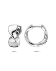 Zilveren gerhodineerde klapoorringen 15 mm - 1341310