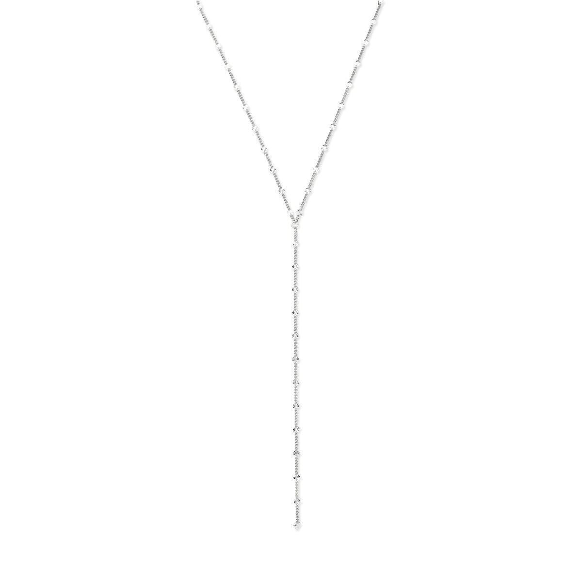 Fantasy Collection Y-collier 42,5 cm zilver gerhodineerd