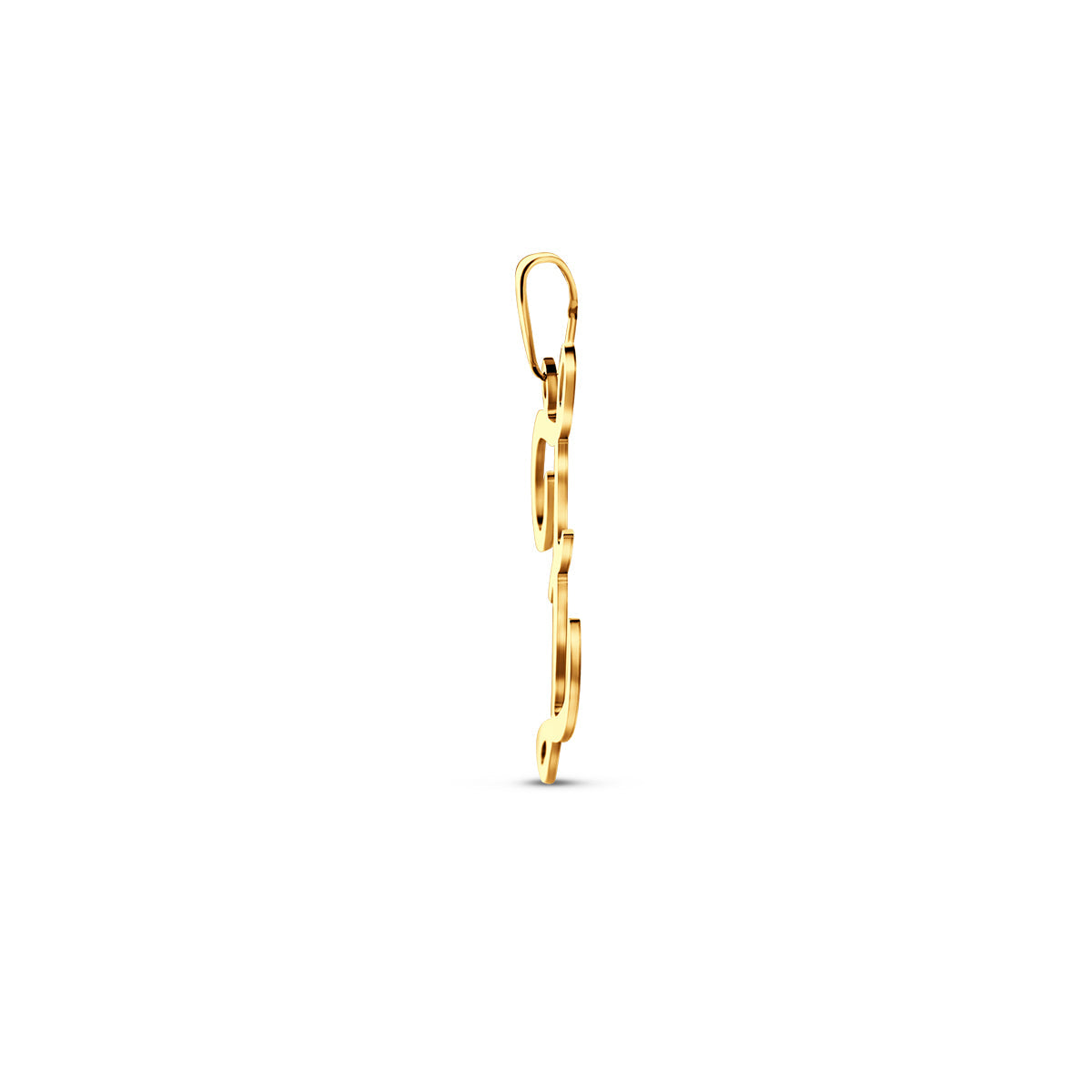 Hanger sierletter Z 24,5 mm 14K geelgoud #Letter_Z