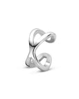 Zilveren gerhodineerde ear cuff 12 mm - 1342150
