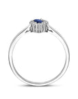 Zilveren Gerhodineerde Ring Saffier Zirkonia 1341447 - PansiteNederland.nl