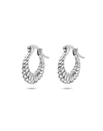 Zilveren gerhodineerde oorringen 14,5 mm - 1341369