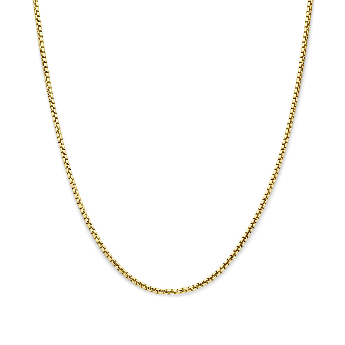 Fantasy Collection Collier massief 3,0 mm 45 cm Silgold (geel met zilverkern)