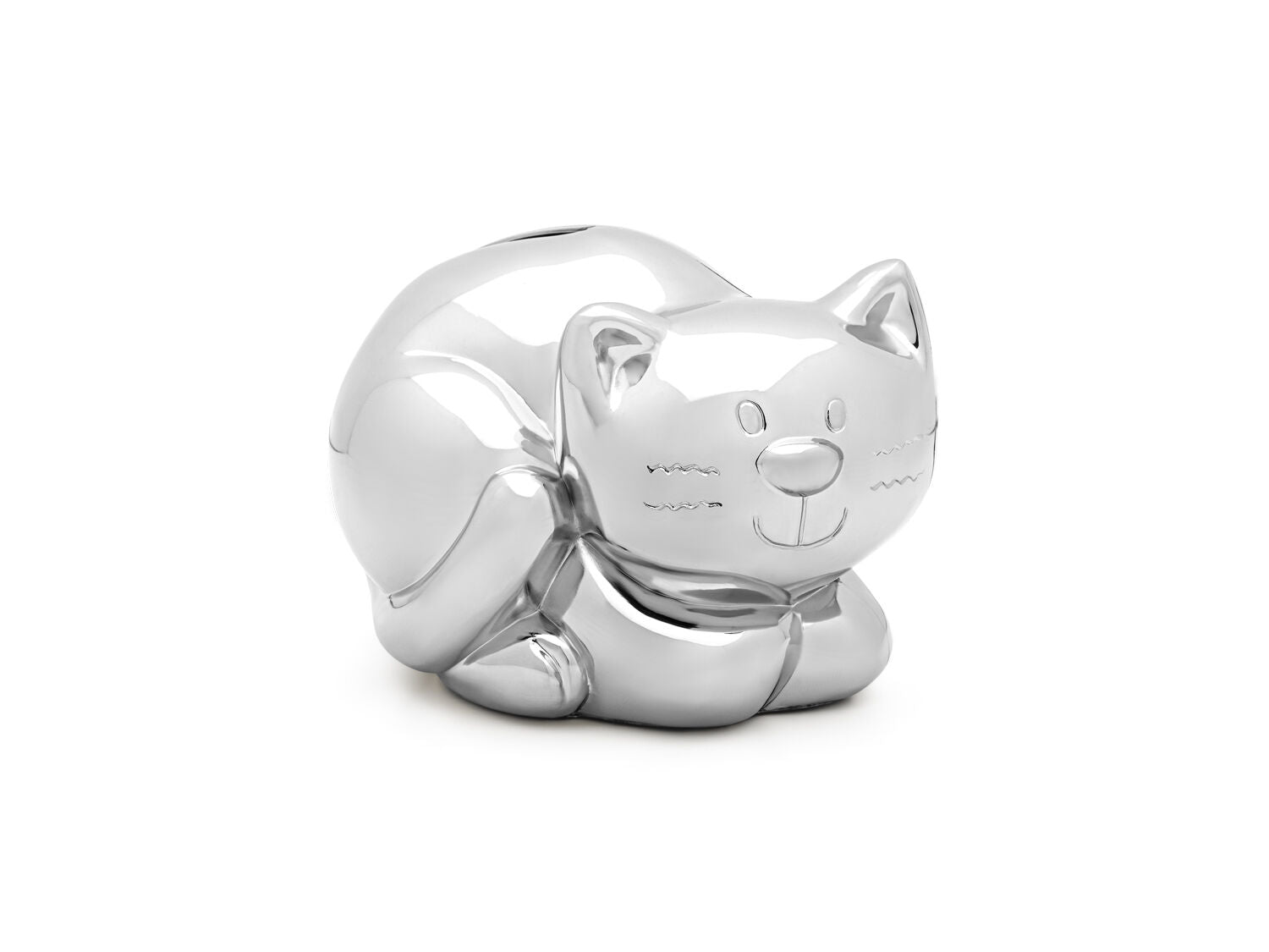 Spaarpot Poes verzilverd 6757261 - PansiteNederland.nl