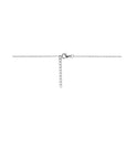 Zilver Gerhodineerd collier emaille hartje 36 + 3 cm 1314810