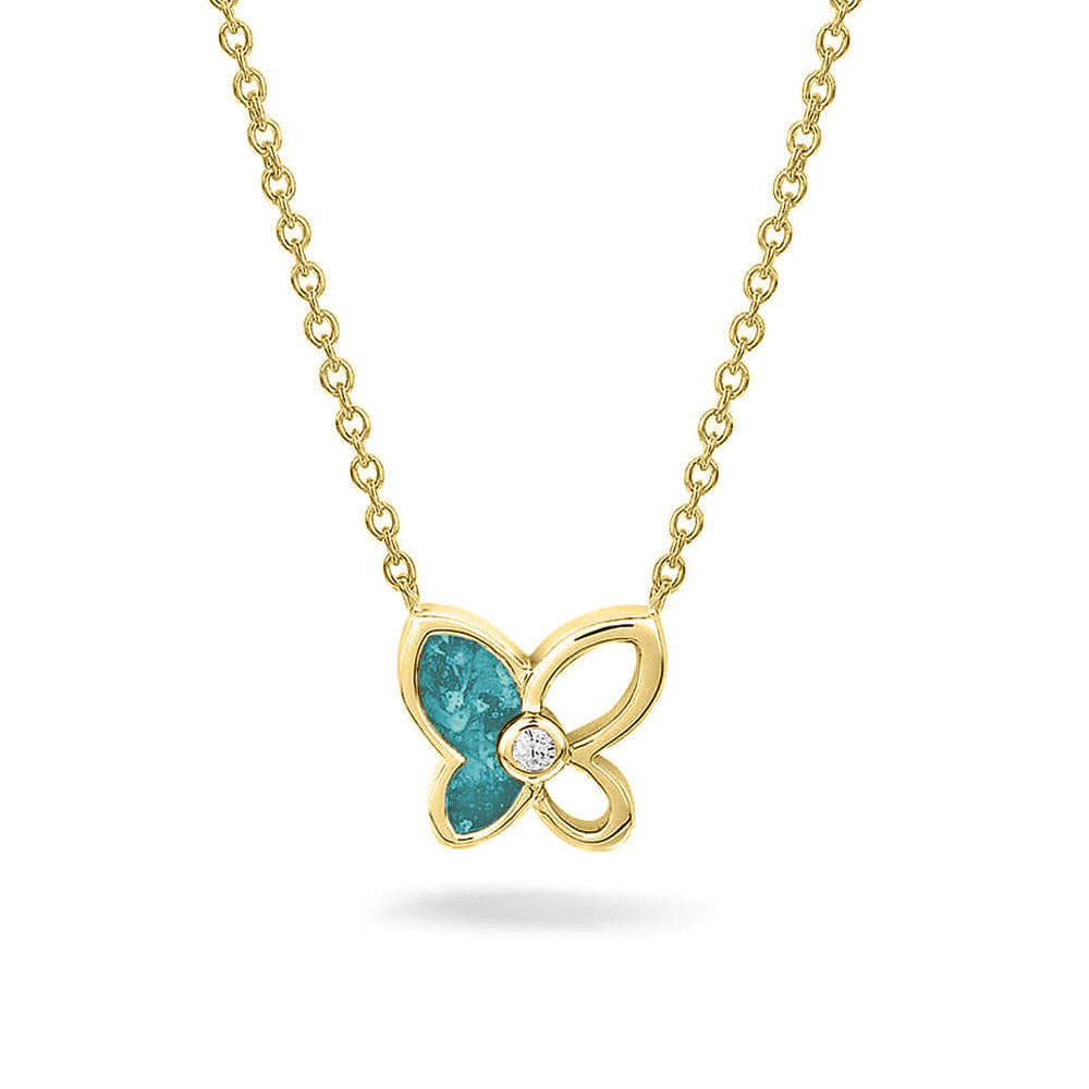 See You Gouden vlinder ashanger met collier – 603 – afbeelding 1