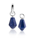 ZINZI zilveren oorbedels in kegelvorm met lapis lazuli edelstenen ZICH2256L 19mm (zonder oorringen) - PansiteNederland.nl