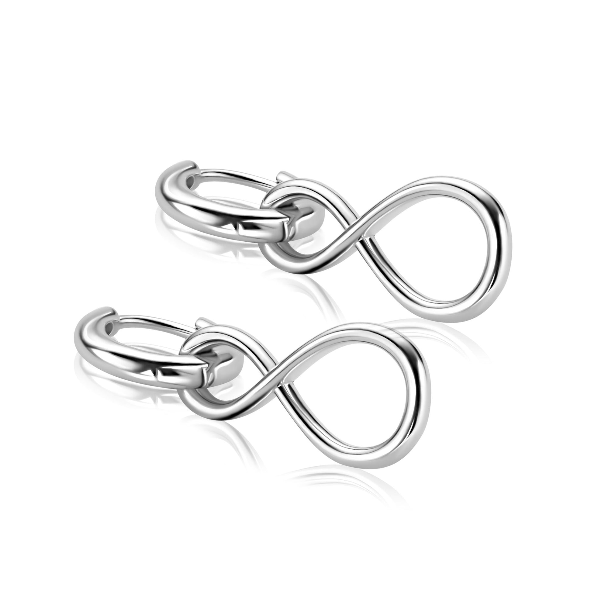 ZINZI zilveren oorbedels infinity 20mm ZICH2717 (zonder oorringen) - PansiteNederland.nl