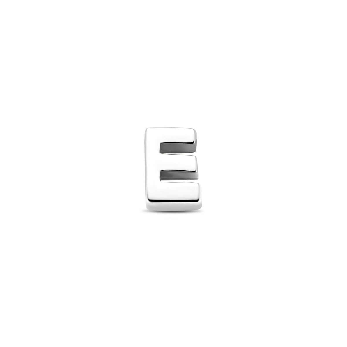 Hanger letter E 6 mm zilver #Letter_E