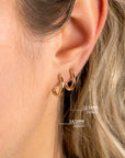 Zinzi Gold 14 krt gouden oorringen 14,5mm met smalle ronde buis 1,9mm. Met luxe klapsluiting ZGO434