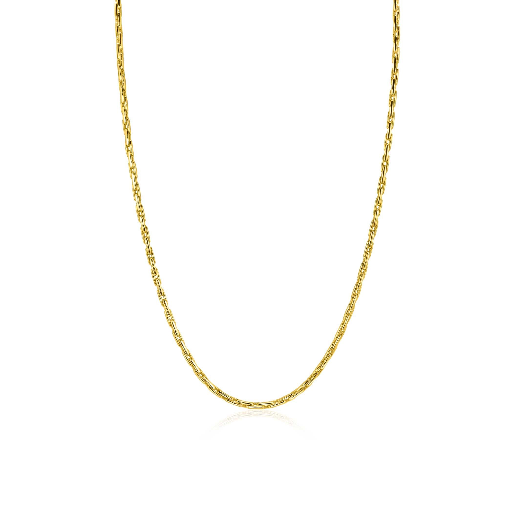 ZINZI Verguld Zilveren Ketting 43-45cm - ZIC2648G
