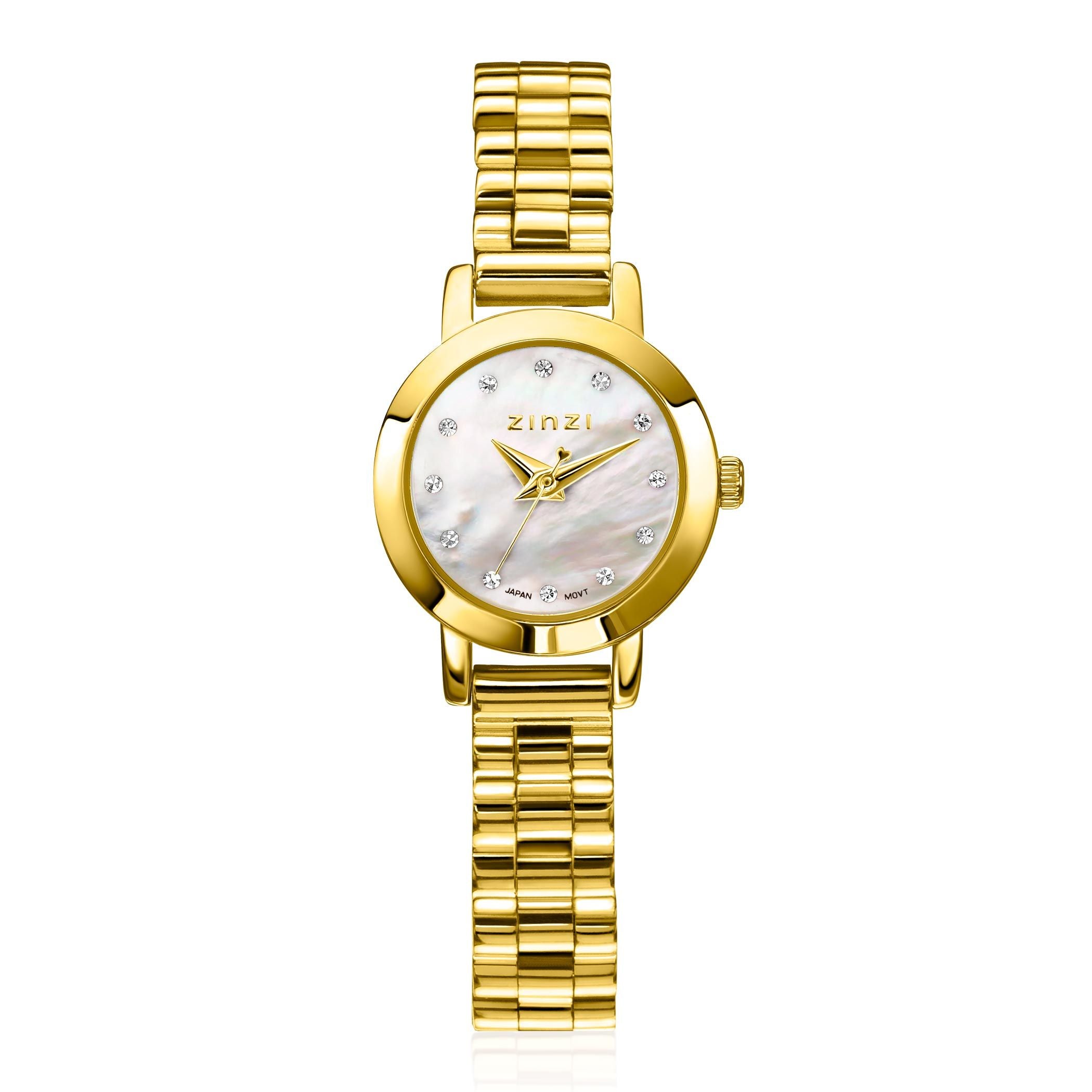 ZINZI Horloge met Witte Zirkonia 20mm - ZIW3134