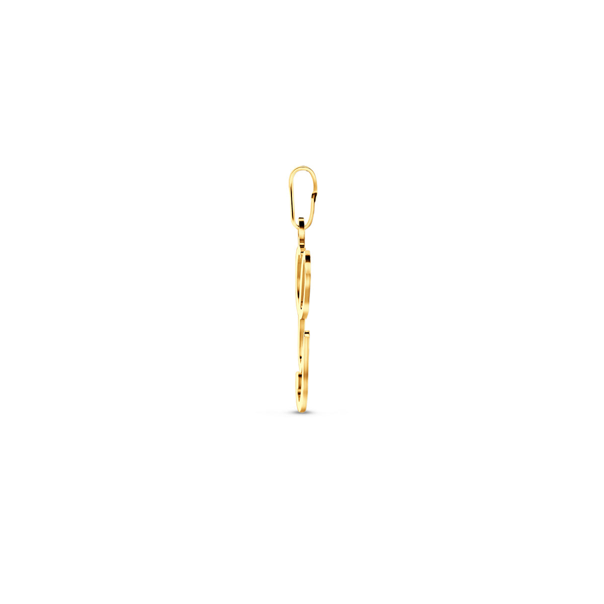 Hanger sierletter G 21 mm 14K geelgoud #Letter_G