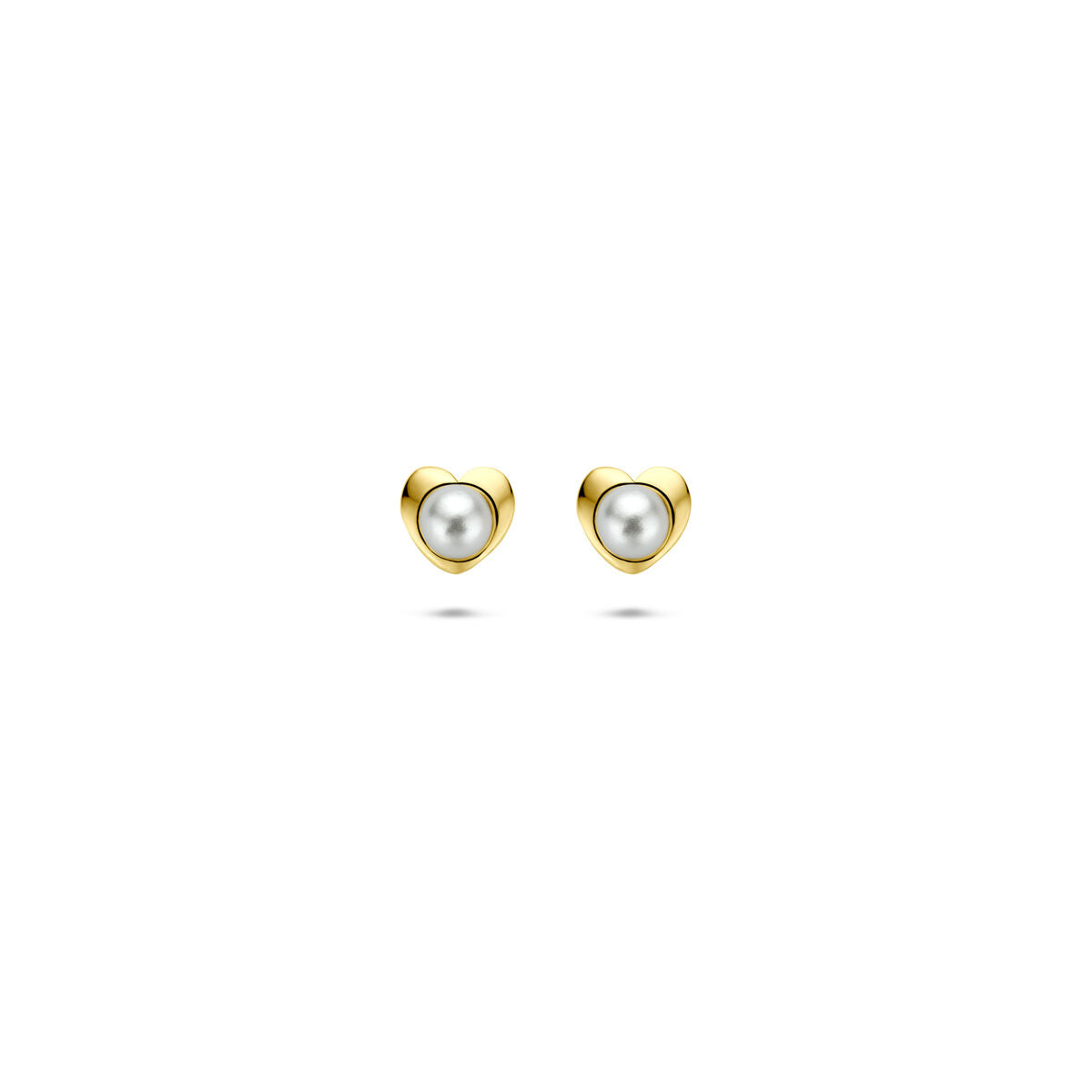 14K geelgouden oorknoppen parel 4,5 mm - 4034892