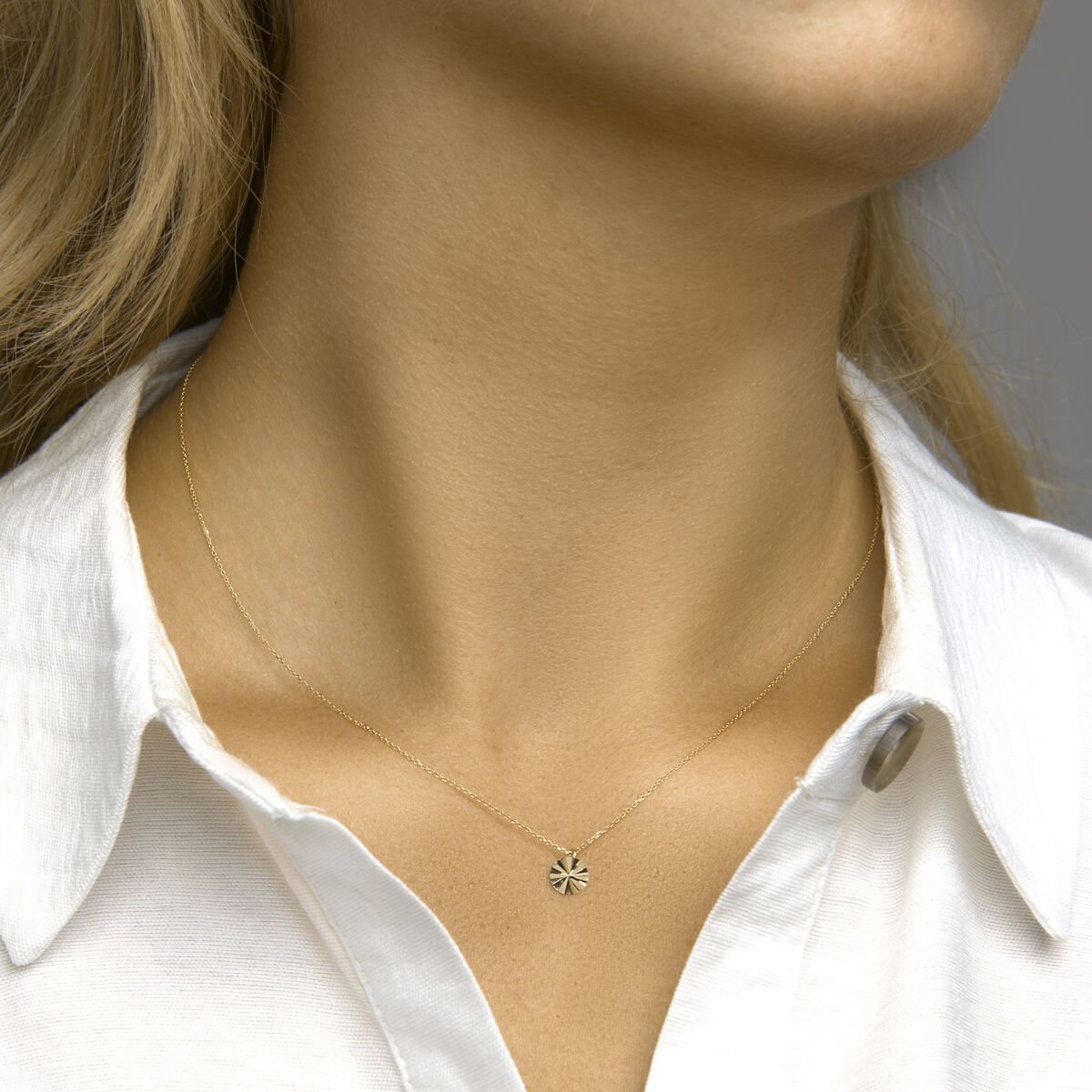 14K geelgoud collier rondje 40 - 42 - 44 cm 4024857 - PansiteNederland.nl