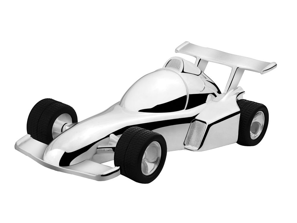 Zilverstad Spaarpot Auto Verzilverd - 6357261