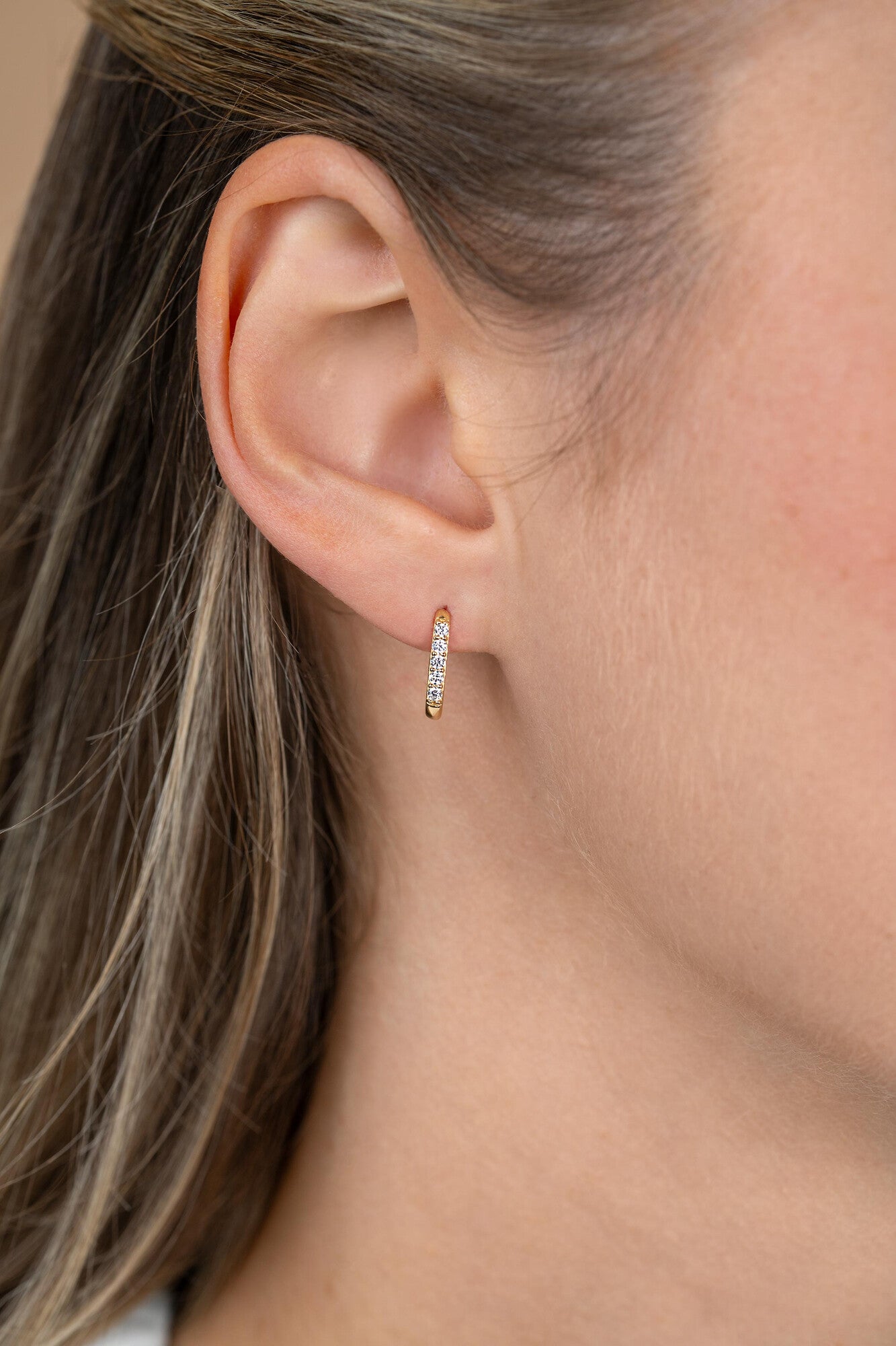 ZINZI 14K Gouden Oorbellen ZGO564 wit