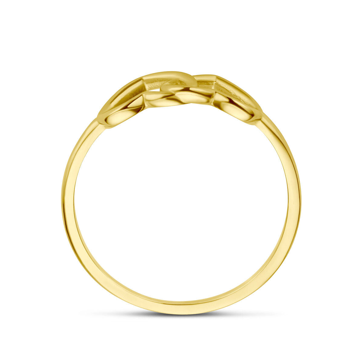 Ring hartjes 14K geelgoud