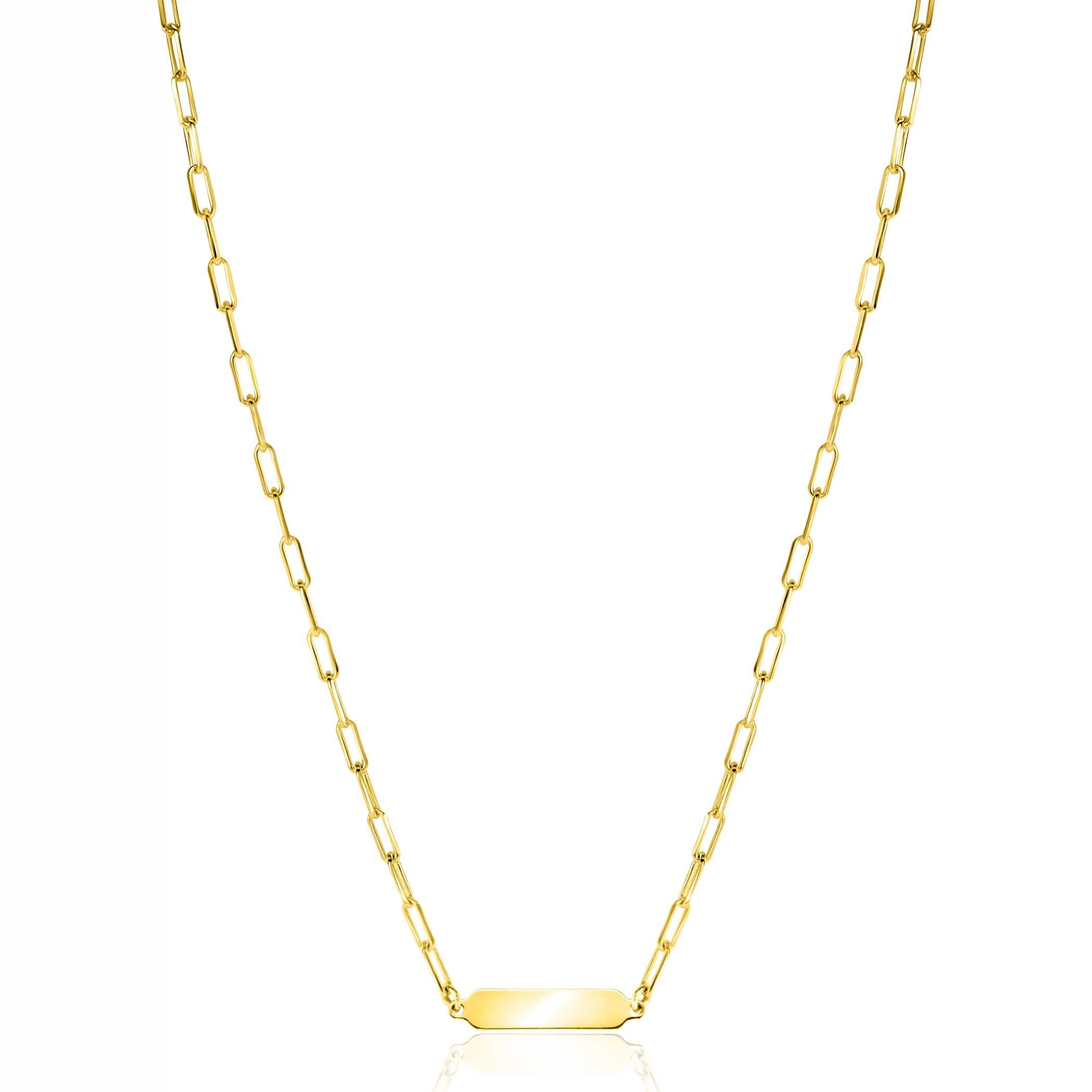 ZINZI Verguld Zilveren Ketting 42 - 45 cm - ZIC2530G