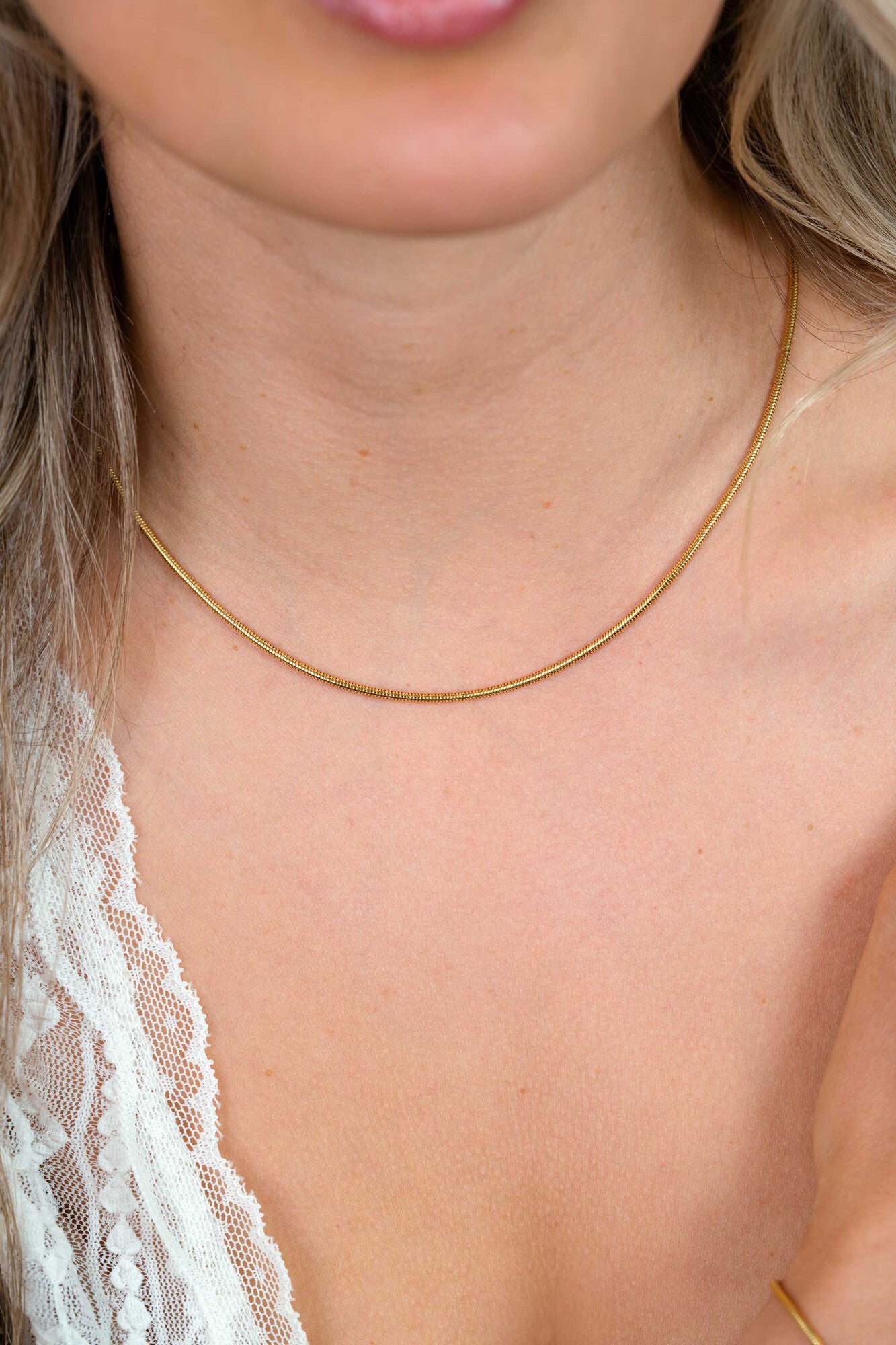 ZINZI Verguld Zilveren Ketting ZIC2848G