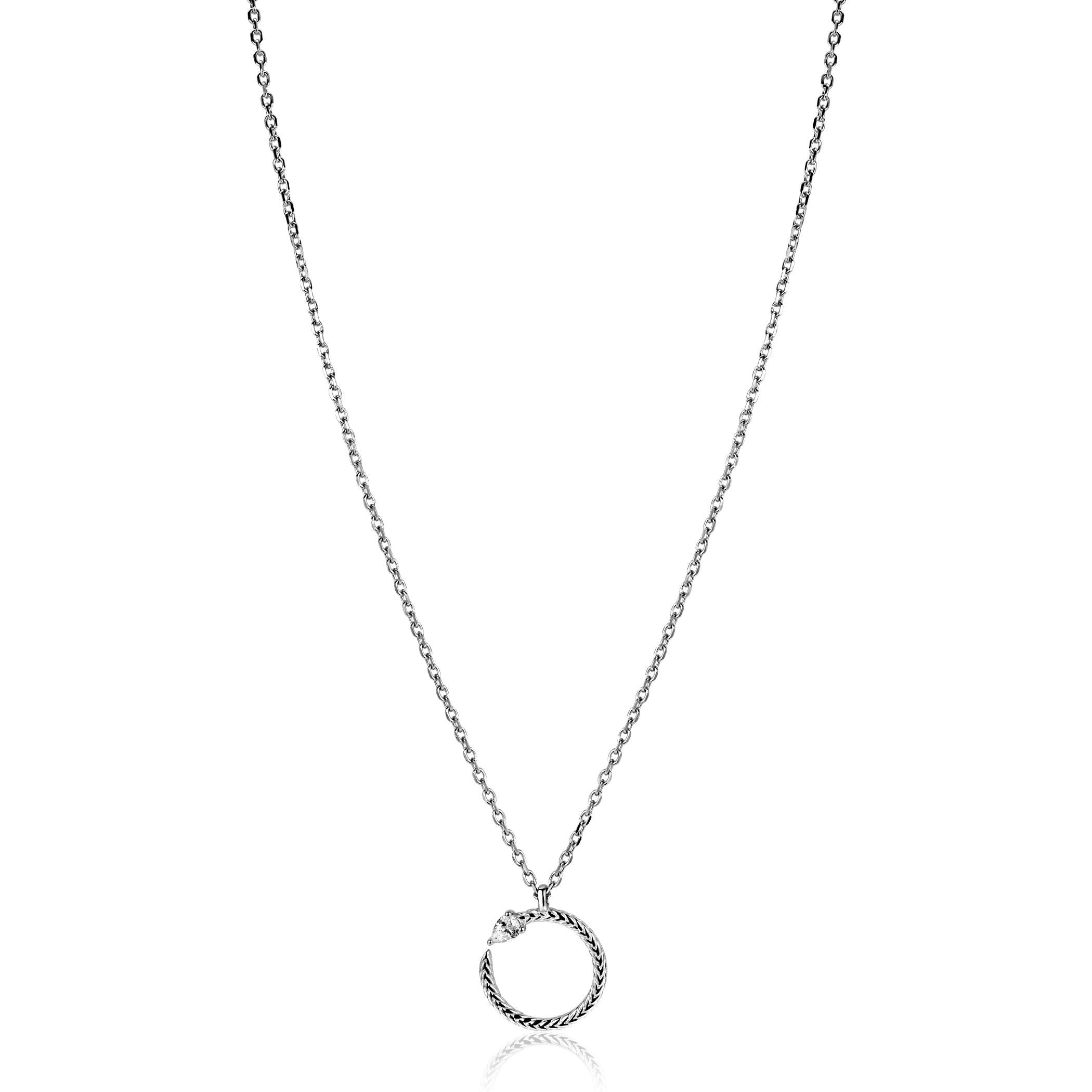 ZINZI Zilveren Ketting 42-45cm - ZIC2722
