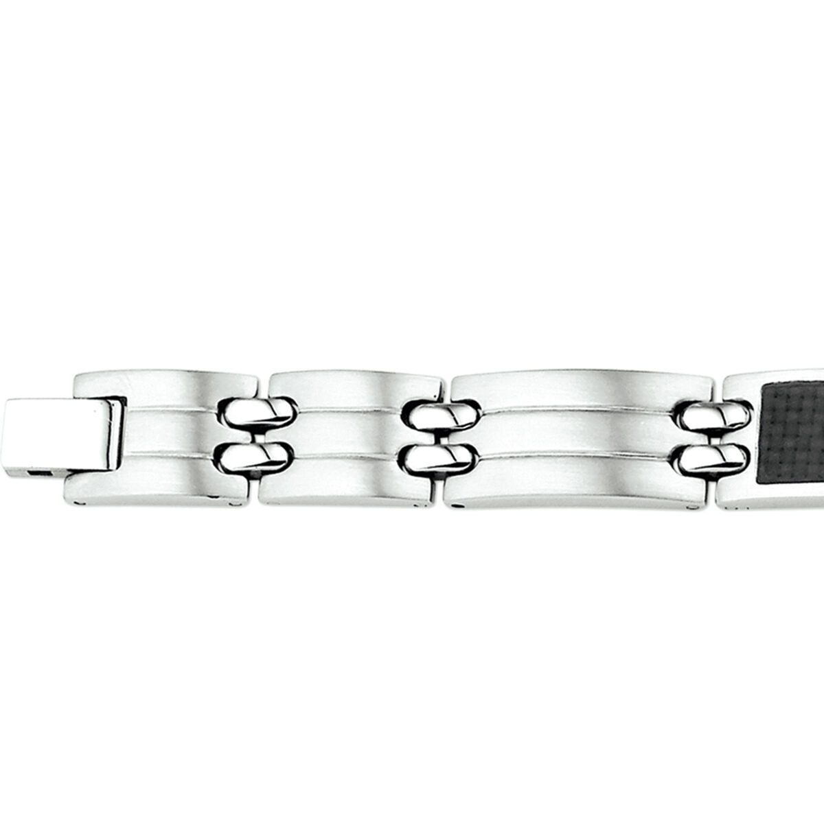 Stalen armband carbon poli/mat 11 mm 21 cm PSN6500739, exclusief en kwalitatief hoogwaardig. Ontdek nu!