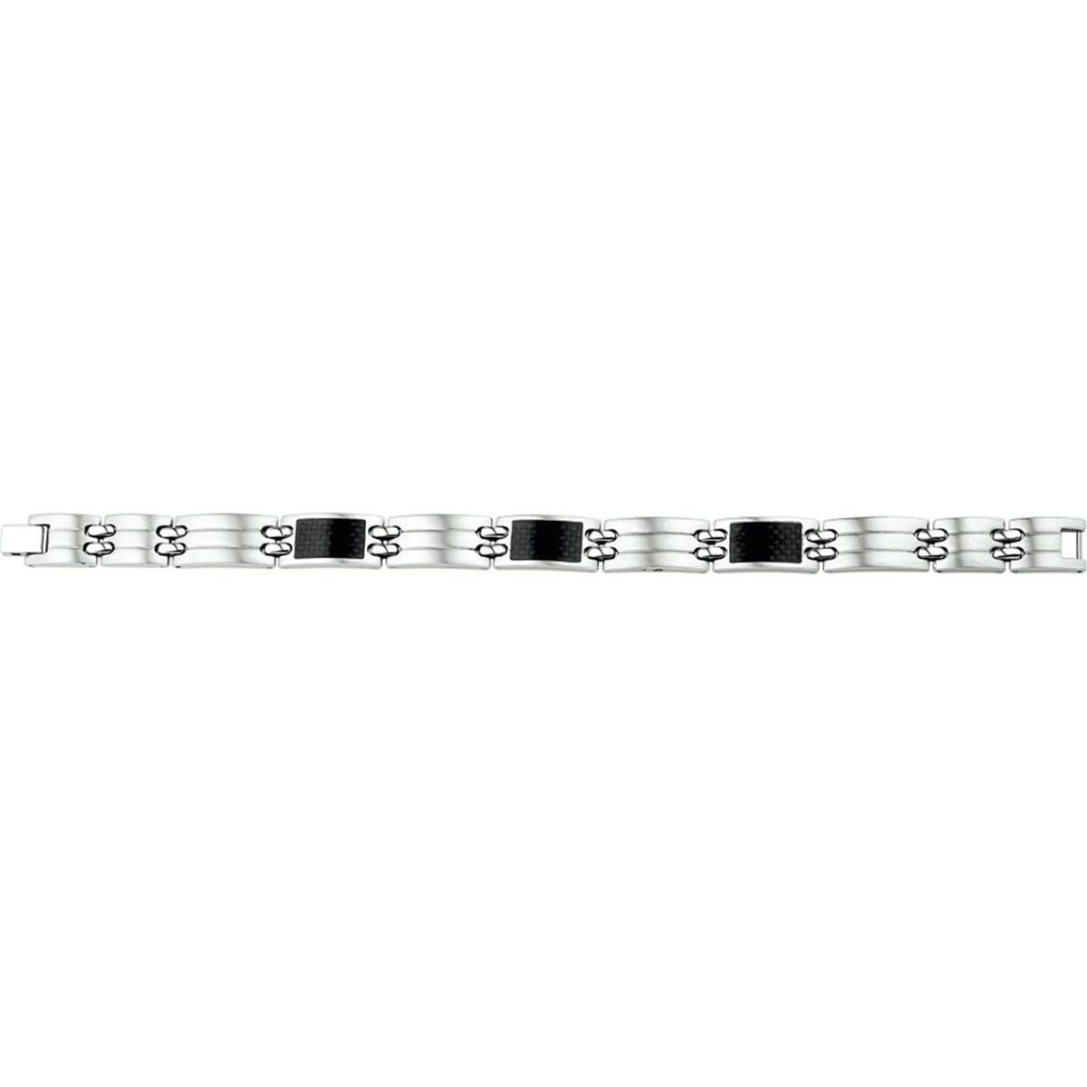 Stalen armband carbon poli/mat 11 mm 21 cm PSN6500739, exclusief en kwalitatief hoogwaardig. Ontdek nu!