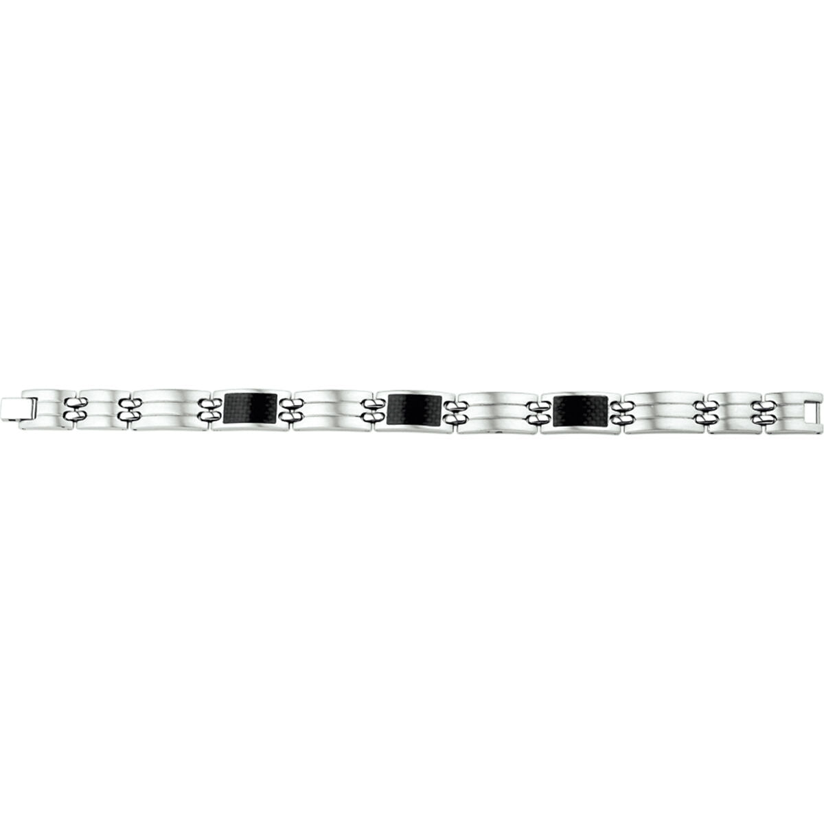 Stalen armband carbon poli/mat 11 mm 21 cm PSN6500739, exclusief en kwalitatief hoogwaardig. Ontdek nu!