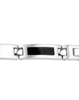 Stalen armband carbon poli-mat 9 mm 21 cm PSN6500987