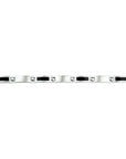 Stalen armband carbon poli-mat 9 mm 21 cm PSN6500987