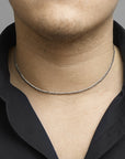 Stalen collier geslepen gourmette 3,4 mm | 6502459 - PansiteNederland.nl